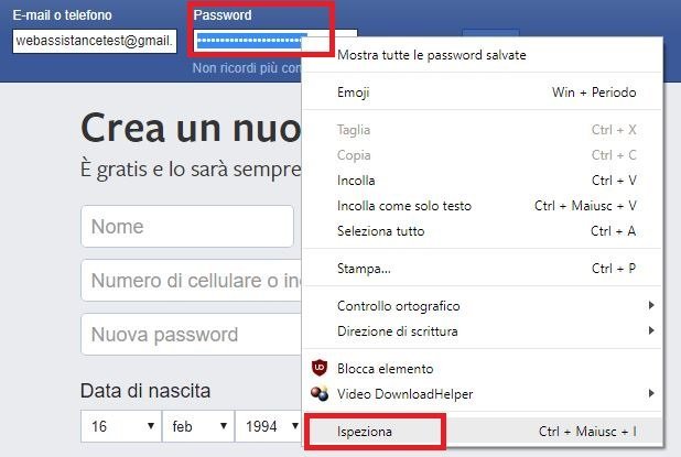 scoprire una password con asterischi 