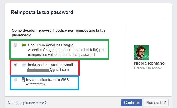 Come recuperare account Facebook rubato 