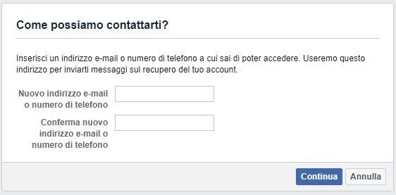 Come recuperare account Facebook rubato senza email e password