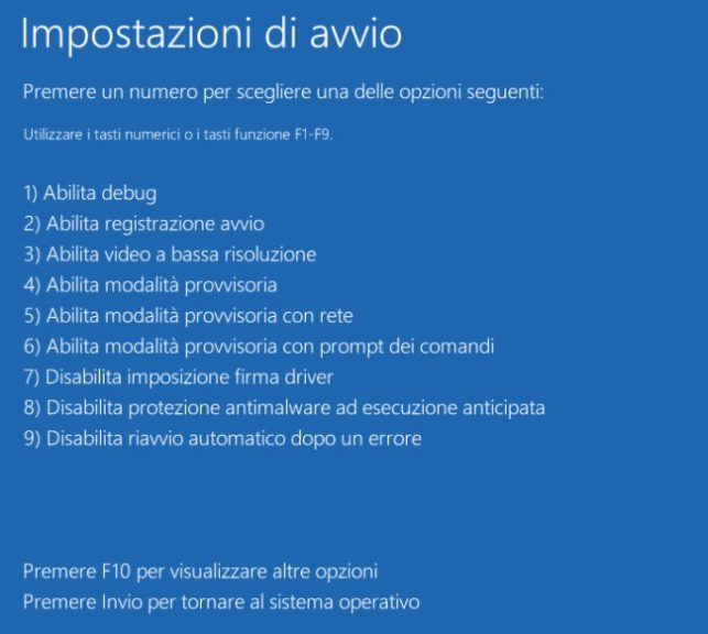 Windows 10 in modalità provvisoria pc non accessibile 