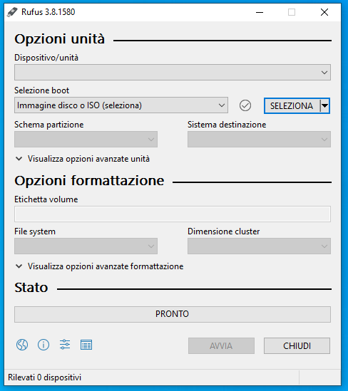 Masterizzare un file ISO su USB 