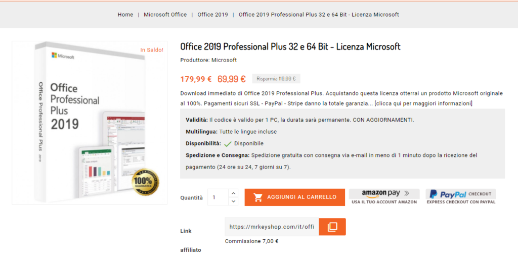 Acquista la licenza Microsoft Office Originale