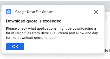 Google Drive quota superata 4