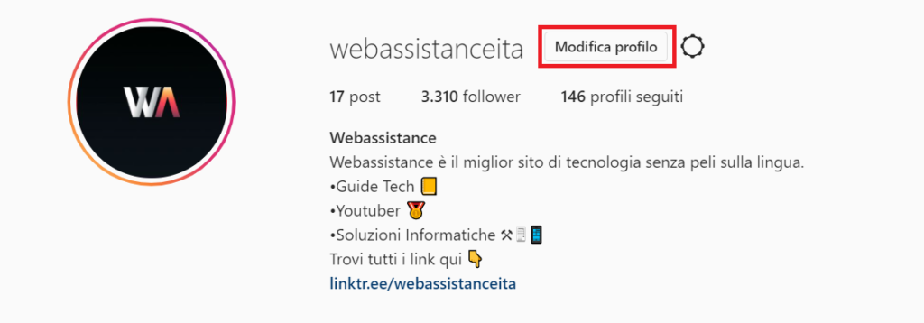 Come disabilitare account Instagram