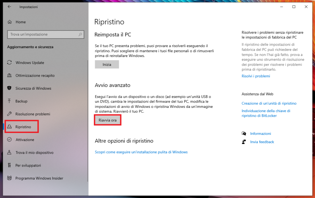 Come ripristinare file di sistema