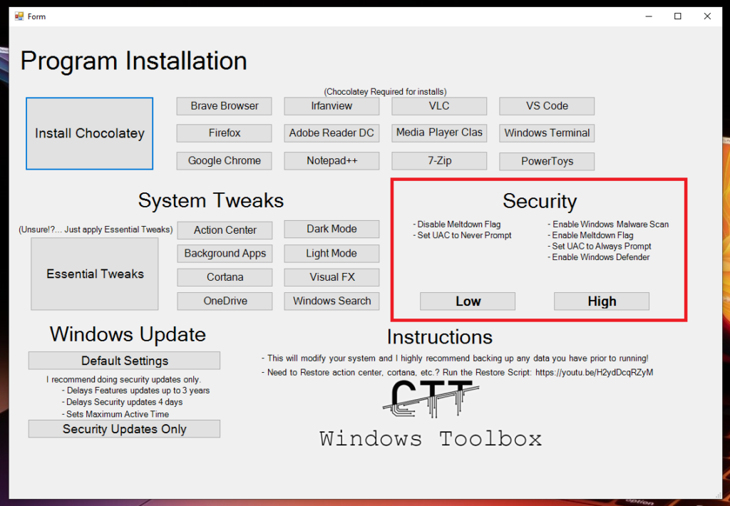 Debloat Windows 10