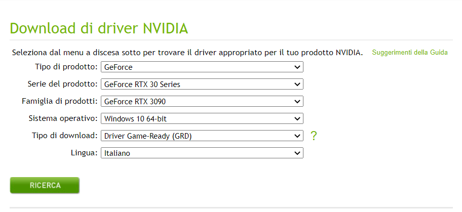 Come disinstallare Driver scheda video