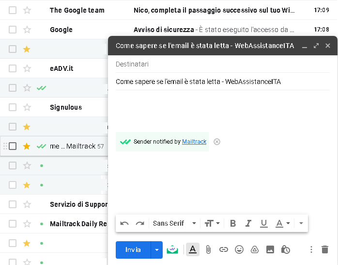 come sapere se l'email è stata letta