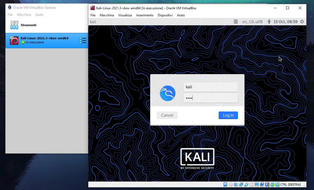 Password Kali Linux