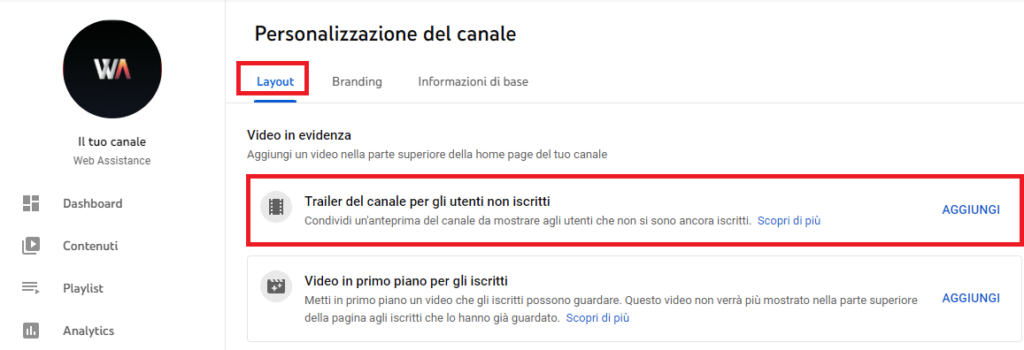 Come ottimizzare Canale YouTube 4