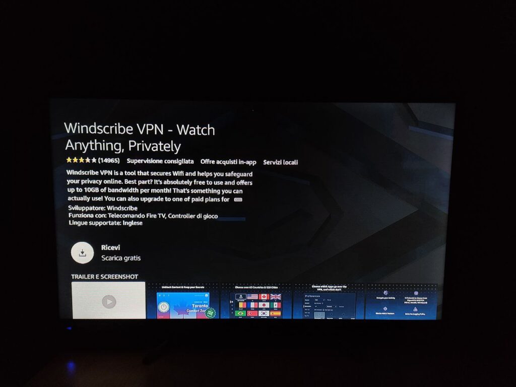 VPN gratis fire TV