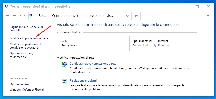 Disattivare il risparmio energetico della scheda di rete per velocizzare la connessione Internet