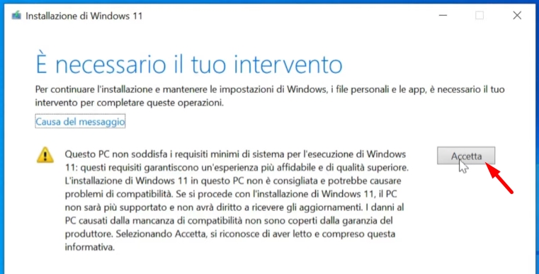 Come aggiornare a Windows 11 su PC non supportati senza perdere dati