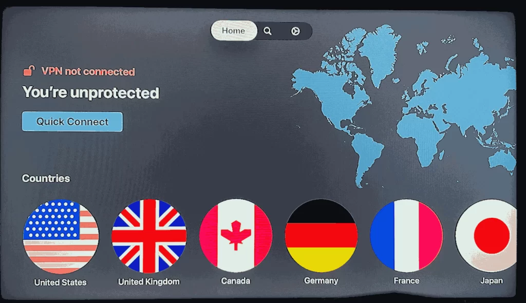 NordVPN su Apple TV