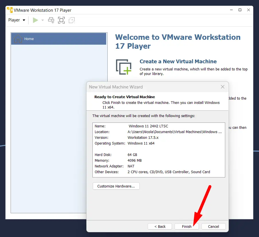 Come installare Windows 11 24H2 LTSC su macchina virtuale