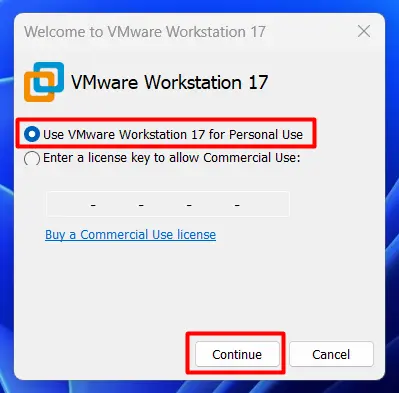 Come configurare VMware Workstation Pro per uso personale