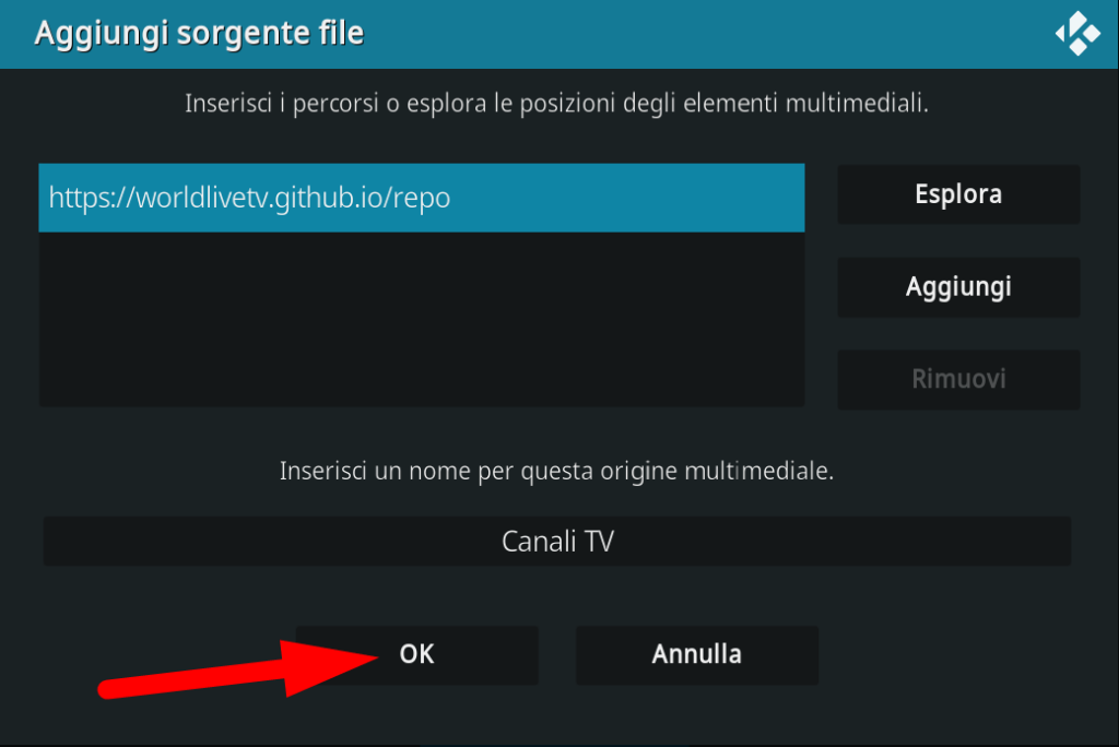 Come guardare i canali TV su Kodi