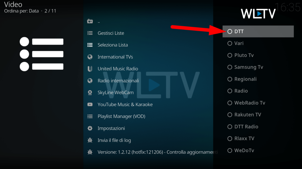 Come guardare i canali TV su Kodi