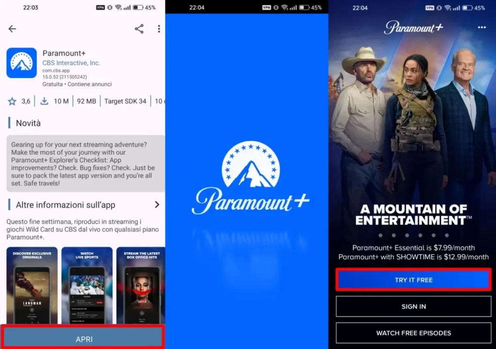 APK Paramount Plus USA